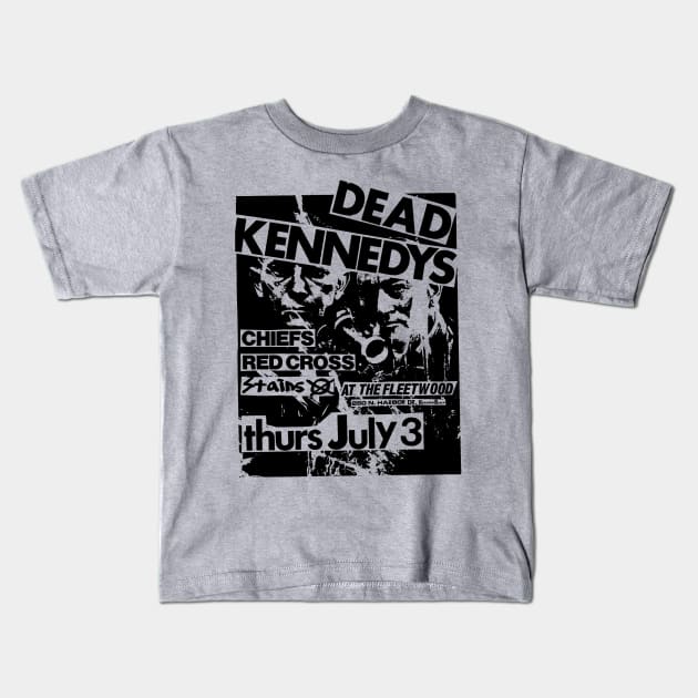 Dead Kennedys / The Chiefs / Red Cross / The Stains Kids T-Shirt by Punk Flyer Archive